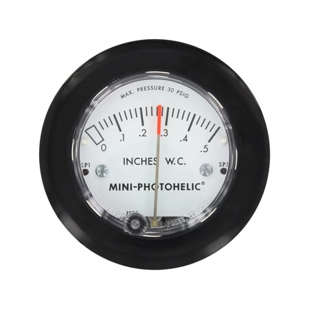 Dwyer Instruments Pressure Switch, SPDT, 1/8" MNPT, 0 to 5.0 in H2O Range MP-005